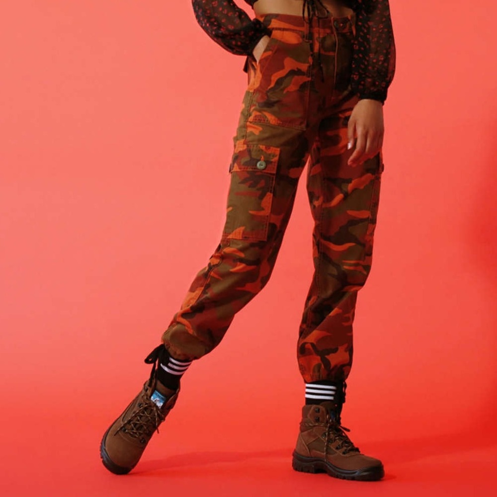 Over-dyed Camo Cargo Pant